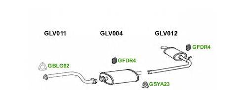 Система выпуска ОГ GT Exhaust 9320