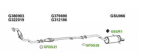 Система выпуска ОГ GT Exhaust 9749