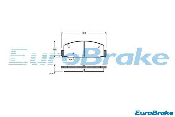 Комплект тормозных колодок, дисковый тормоз EUROBRAKE 5501223225