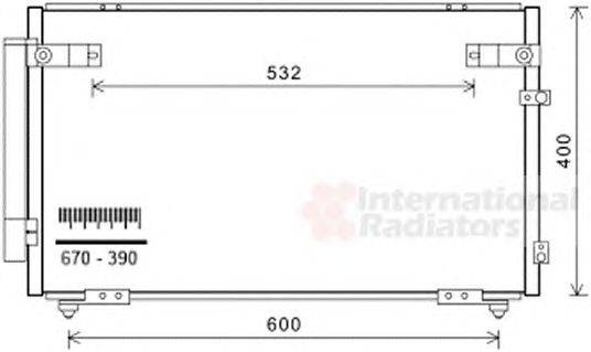 Конденсатор, кондиционер VAN WEZEL 53005621