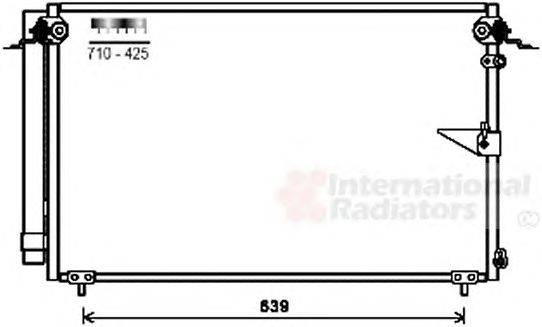 Конденсатор, кондиционер VAN WEZEL 53005654