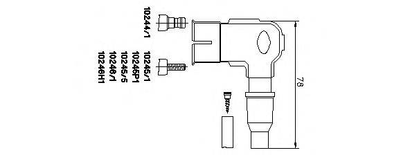 Вилка, свеча зажигания BREMI 10245/1