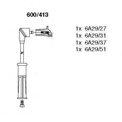 Комплект проводов зажигания BREMI 600413