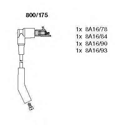 Комплект проводов зажигания BREMI 800175