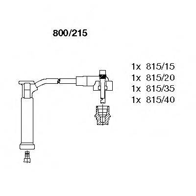 Комплект проводов зажигания BREMI 800/215