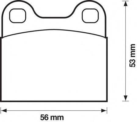 Комплект тормозных колодок, дисковый тормоз REMSA 200700