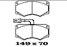 Комплект тормозных колодок, дисковый тормоз FTE 29040