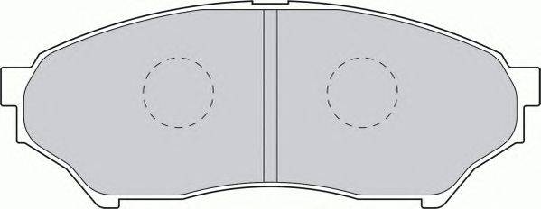 Комплект тормозных колодок, дисковый тормоз FERODO FDB1596