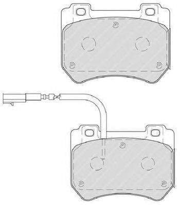 Комплект тормозных колодок, дисковый тормоз FERODO 24852
