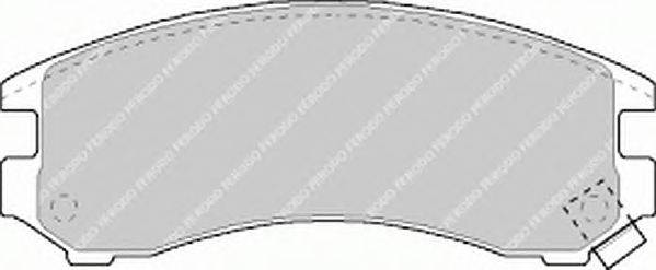 Комплект тормозных колодок, дисковый тормоз FERODO FDB780