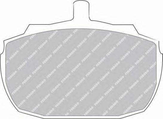 Комплект тормозных колодок, дисковый тормоз FERODO 20577
