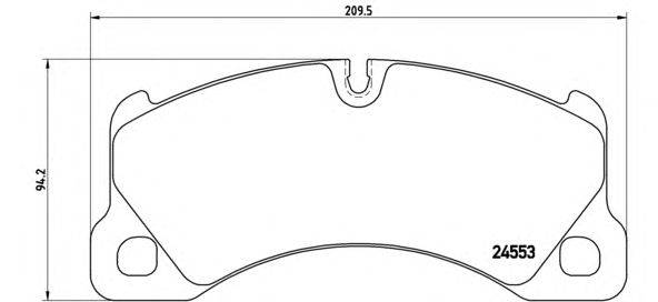 Комплект тормозных колодок, дисковый тормоз BREMBO P 65 017