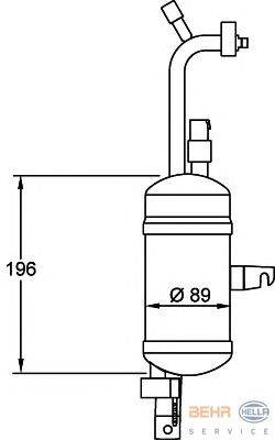 Осушитель, кондиционер HELLA 8FT 351 192-341