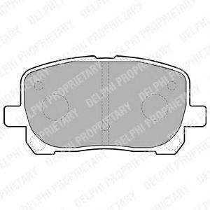 Комплект тормозных колодок, дисковый тормоз DELPHI LP1711