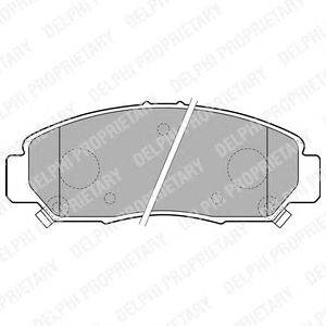 Комплект тормозных колодок, дисковый тормоз DELPHI LP1789