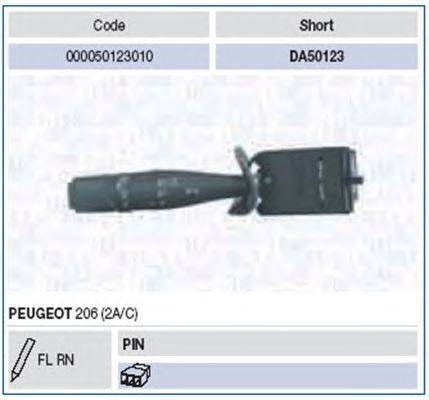 Выключатель на колонке рулевого управления MAGNETI MARELLI 50123