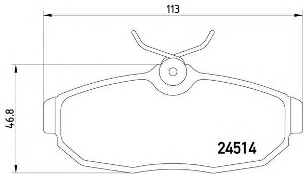 Комплект тормозных колодок, дисковый тормоз HELLA 8DB 355 013-111