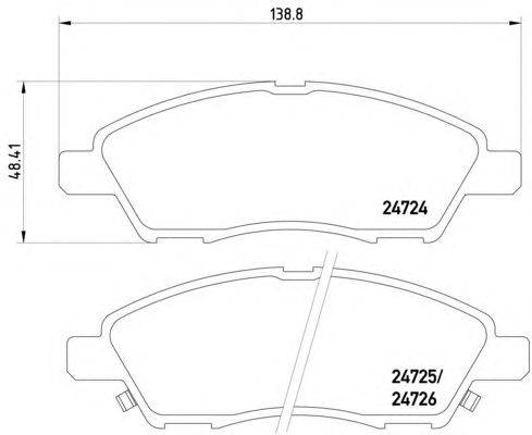 Комплект тормозных колодок, дисковый тормоз HELLA 8DB 355 014-071