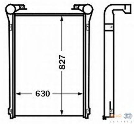 Интеркулер BEHR HELLA SERVICE 8ML 376 727-611