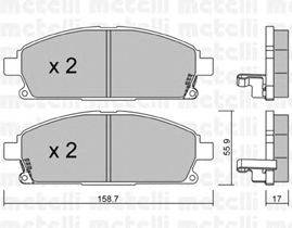 Комплект тормозных колодок, дисковый тормоз DEX 24211