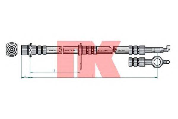 Тормозной шланг NK 8545161