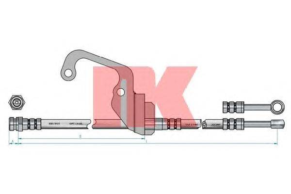 Тормозной шланг NK 853451