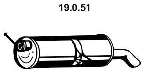 Глушитель выхлопных газов конечный EBERSPÄCHER 19.0.51