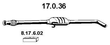 Средний глушитель выхлопных газов TESH 240524