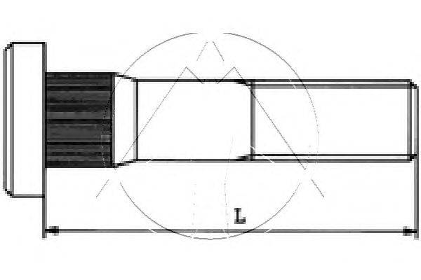 Болт крепления колеса SIDEM 14411