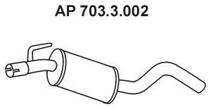 Средний глушитель выхлопных газов EBERSPÄCHER 703.3.002