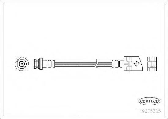 Тормозной шланг CORTECO 19035305