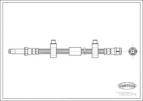 Тормозной шланг CORTECO 19035314