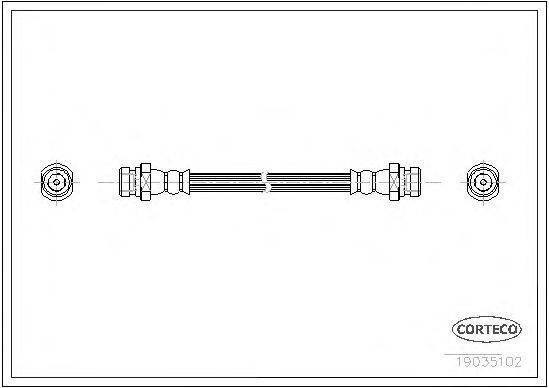 Тормозной шланг CORTECO 19035102