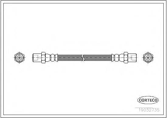 Тормозной шланг CORTECO 19032735