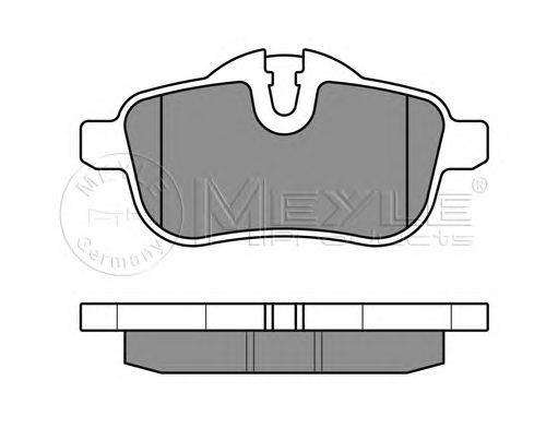 Комплект тормозных колодок, дисковый тормоз MEYLE 24559