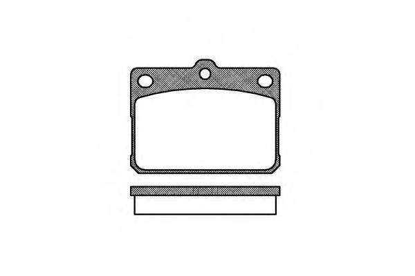 Комплект тормозных колодок, дисковый тормоз REMSA 0079.20