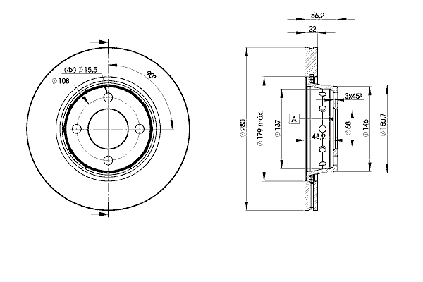 Тормозной диск ICER 78BD8011