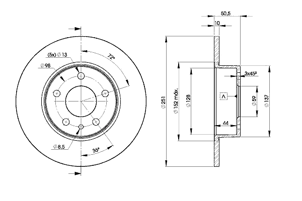 Тормозной диск ICER 78BD8684