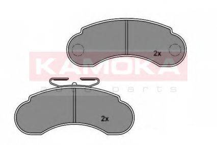 Комплект тормозных колодок, дисковый тормоз KAMOKA 1011504