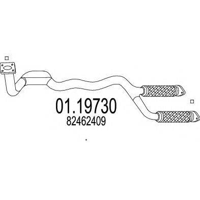 Труба выхлопного газа MTS 01.19730