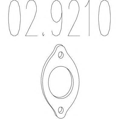 Прокладка, труба выхлопного газа MTS 02.9210
