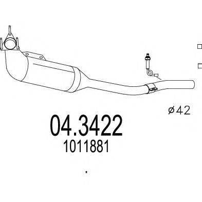 Катализатор MTS 04.3422
