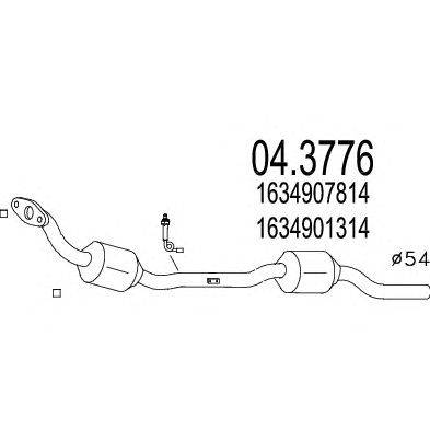 Катализатор MTS 04.3776