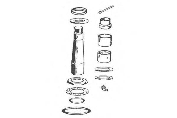 Ремкомплект, шкворень поворотного кулака OCAP 0927456