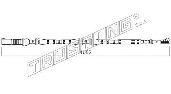 Сигнализатор, износ тормозных колодок TRUSTING SU.275