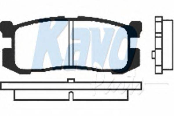 Комплект тормозных колодок, дисковый тормоз KAVO PARTS BP-4538