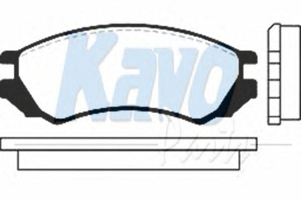 Комплект тормозных колодок, дисковый тормоз KAVO PARTS BP-6516