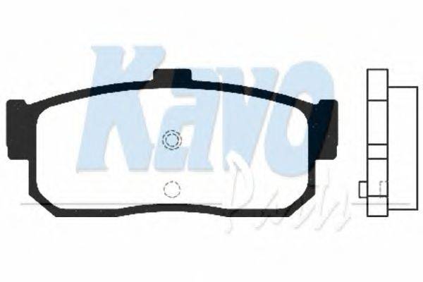 Комплект тормозных колодок, дисковый тормоз KAVO PARTS BP-6549