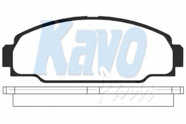 Комплект тормозных колодок, дисковый тормоз KAVO PARTS BP-9015