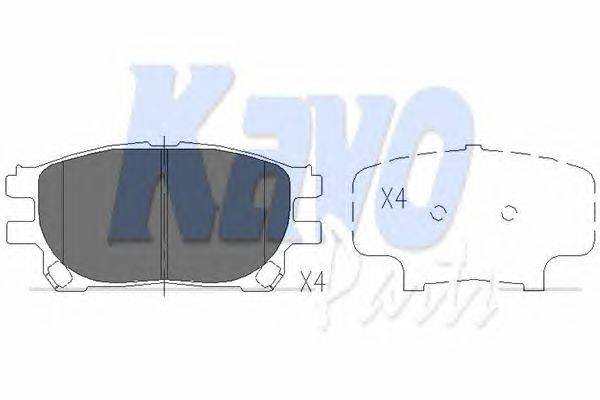 Комплект тормозных колодок, дисковый тормоз KAVO PARTS KBP-9121